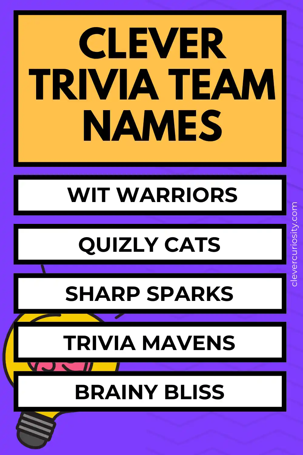 400+ Clever Trivia Team Names: Ultimate List with Generator